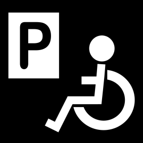 parking space for wheelchairs